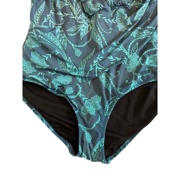 Seekers Essentials Australia Women's 18 Beach Floral Resort One Piece Swimsuit - Picture 4 of 12